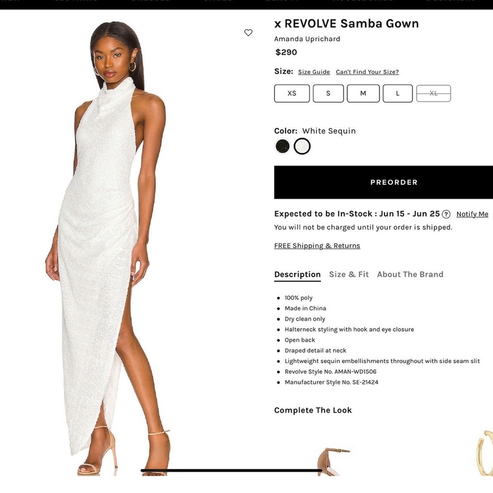 X REVOLVE SAMBA GOWN
